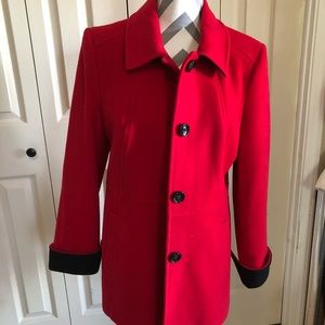 Preston & York Red Wool Coat